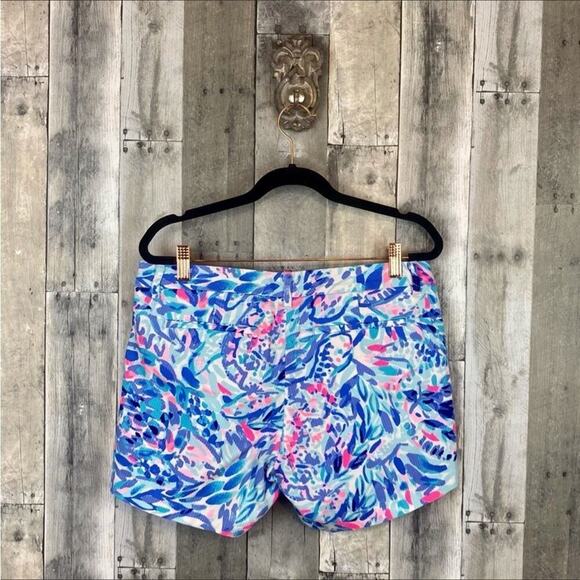 Lilly Pulitzer Callahan Short With Lace In Breakwater Party Wave Size 4 New! - Picture 2 of 13